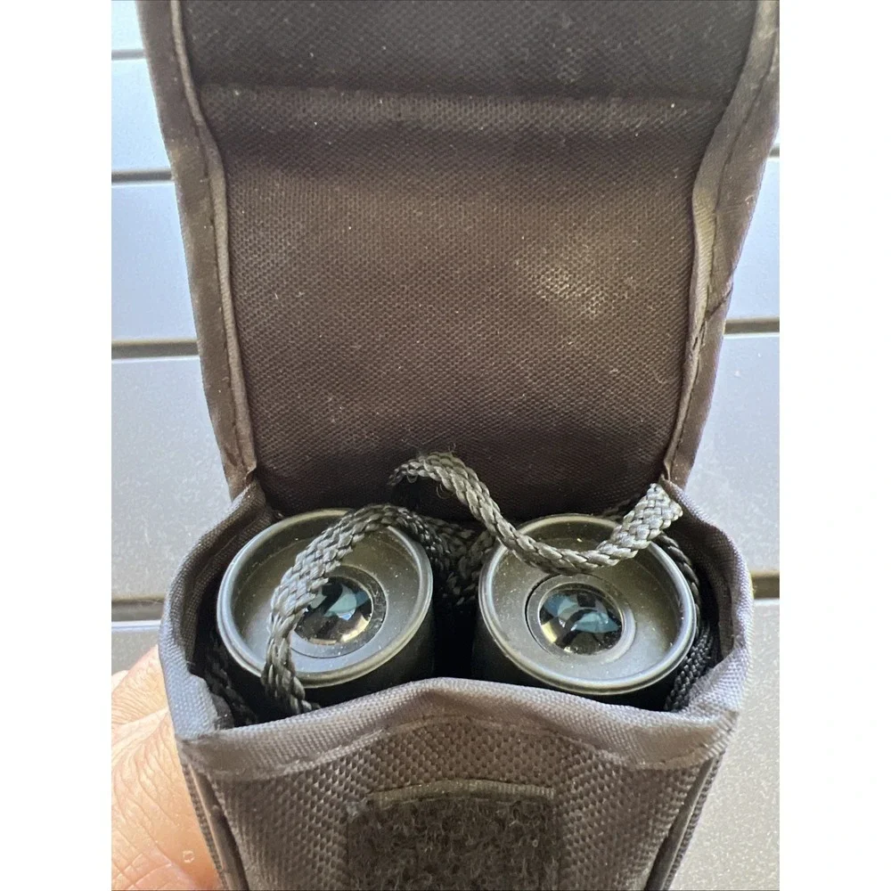 Meade 10x25 Compact Binoculars Travel Birding w/ Case & Strap